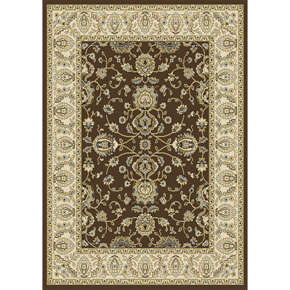 Home Dynamix Area Rugs: Optimum Rug: 919-511 Brown Ivory: 5'2"x7'4" Rectangle